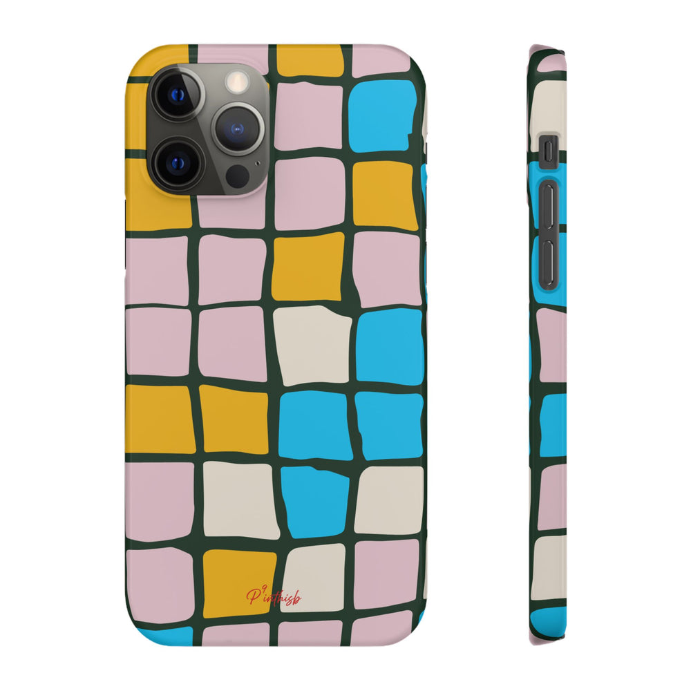 Color Grid Snap Phone Case