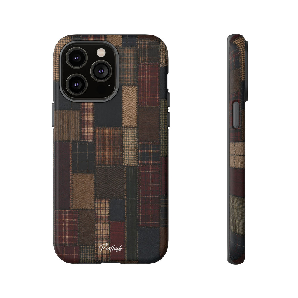 Plaid Patchwork Tough Phone Case