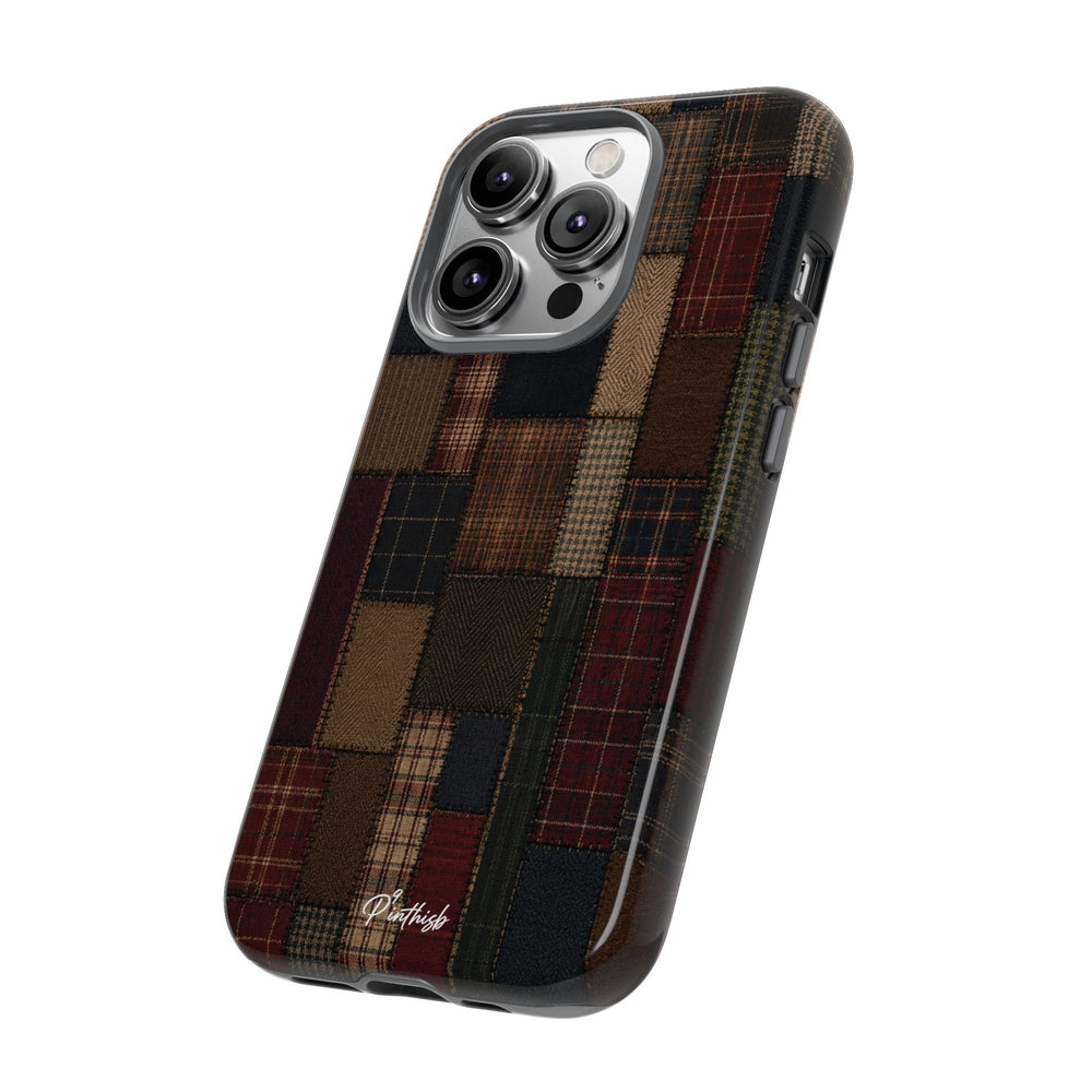 Plaid Patchwork Tough Phone Case