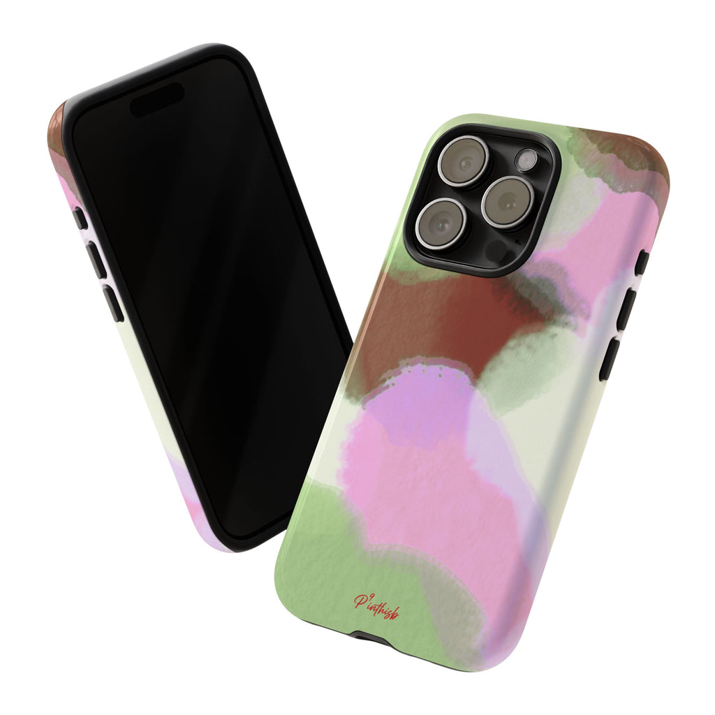 Abstract Pastel Camouflage Tough Phone Case