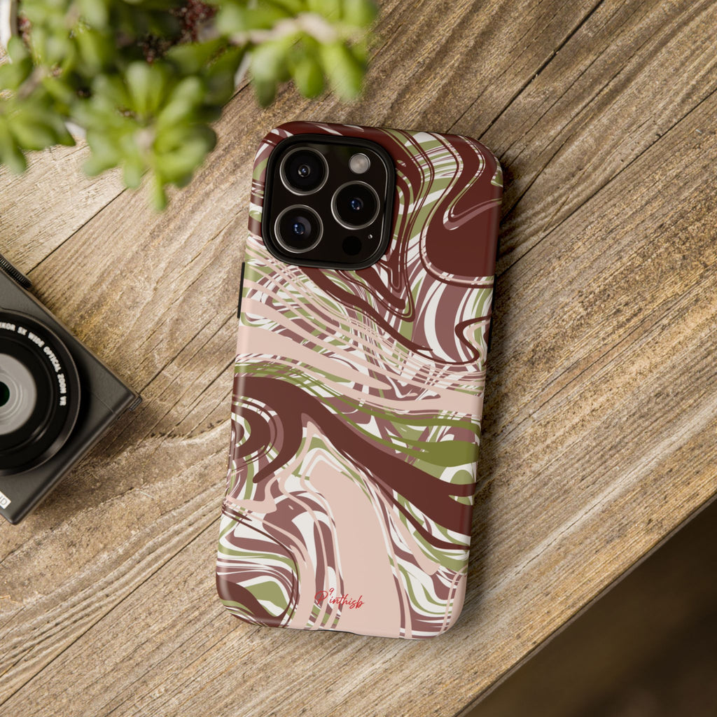Abstract Marbled Tough Phone Case