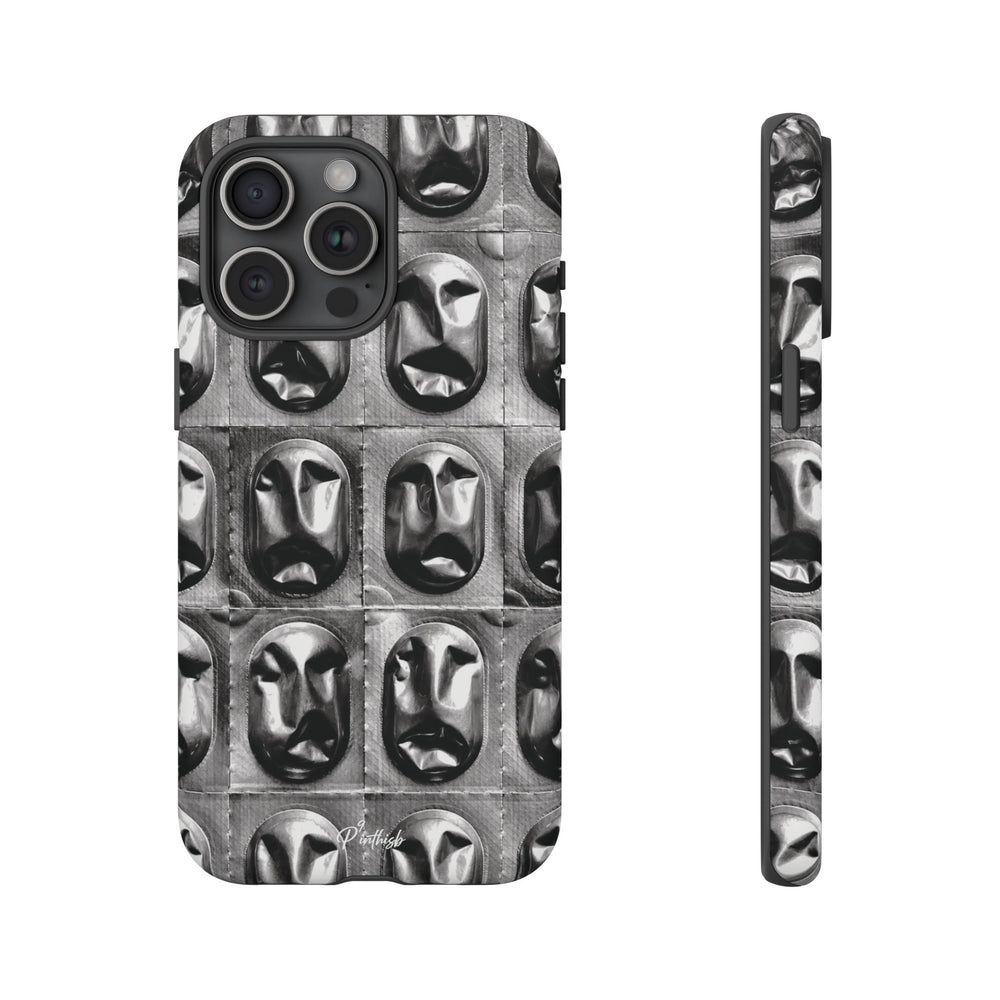 Metallic Mask Grid Tough Case