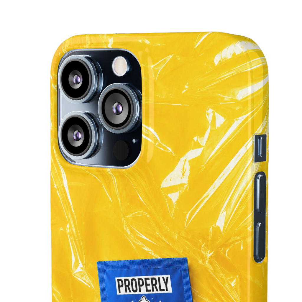 "Properly Protected" Graphic Snap Phone Case