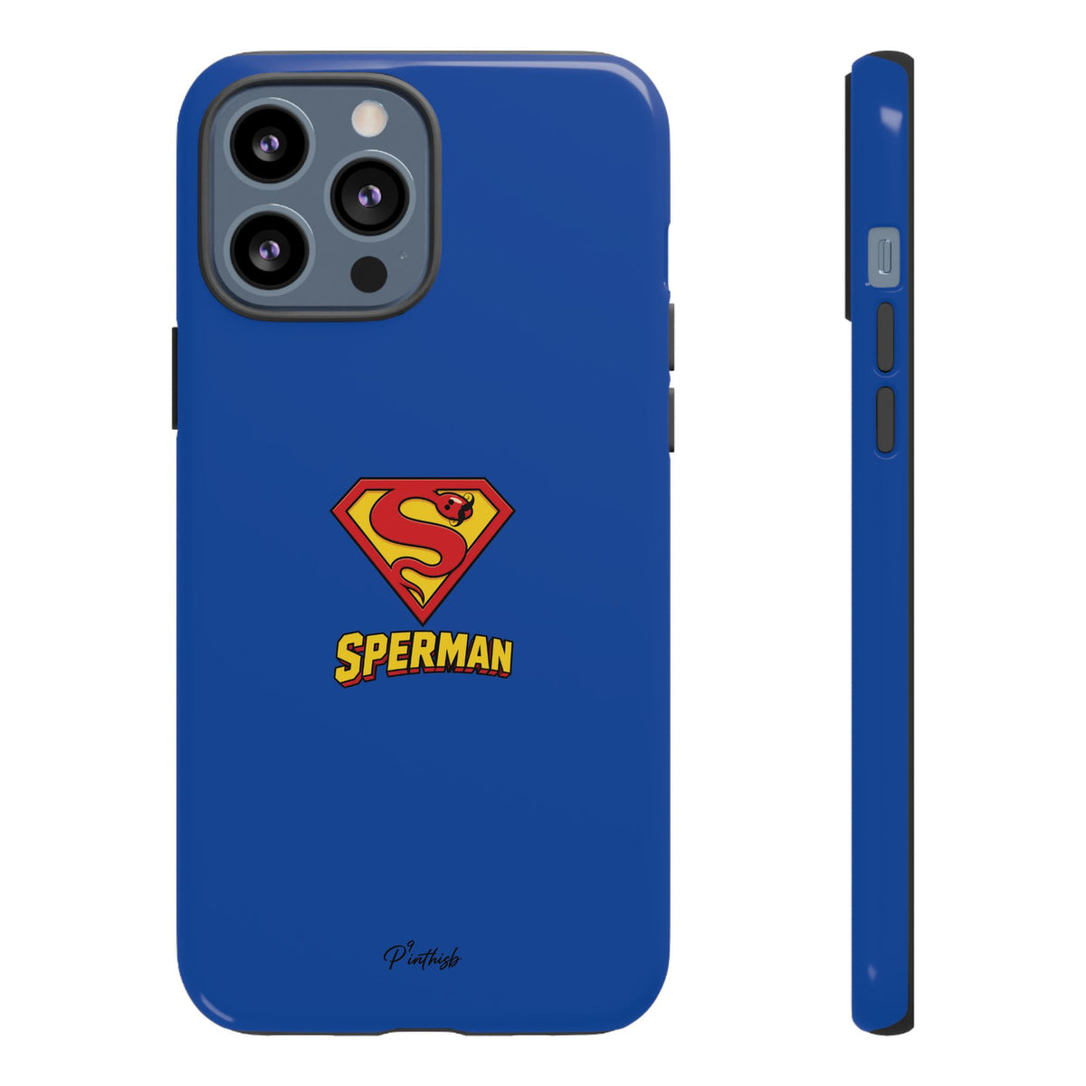 "SPERMAN" Parody Logo Tough Phone Case