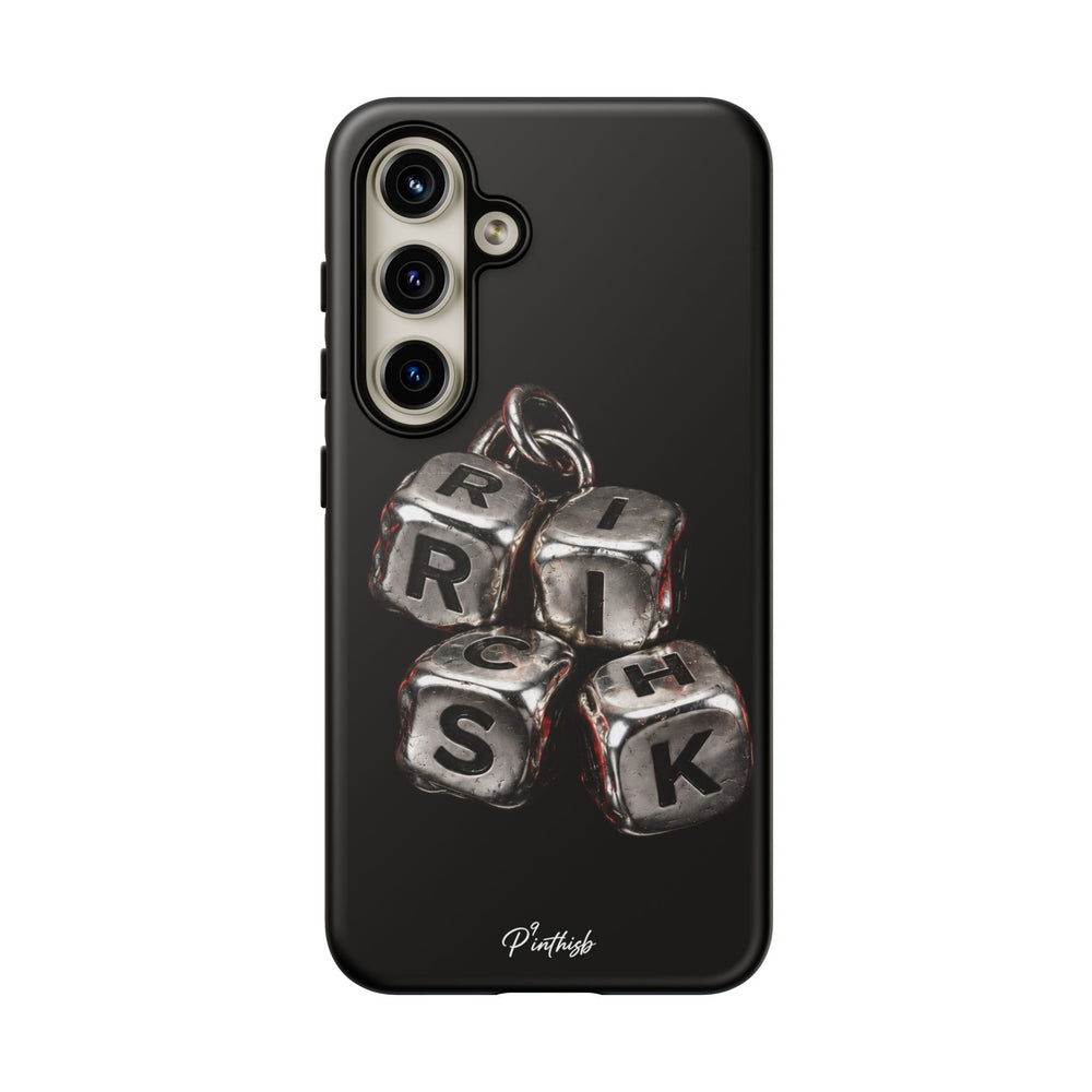 Metallic Dice 'RISK' Phone Case