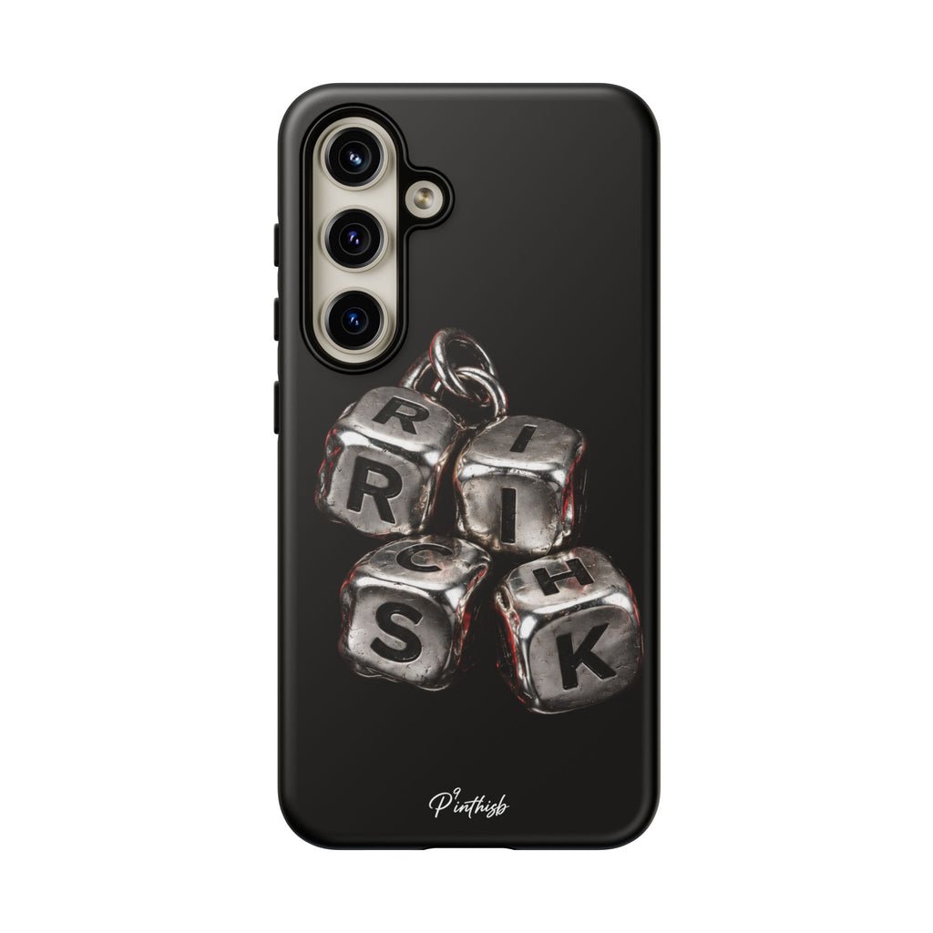 Metallic Dice 'RISK' Phone Case