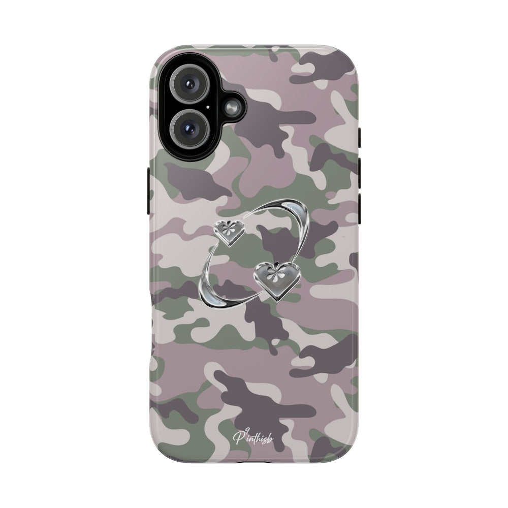 Camouflage Heart Tough Phone Case