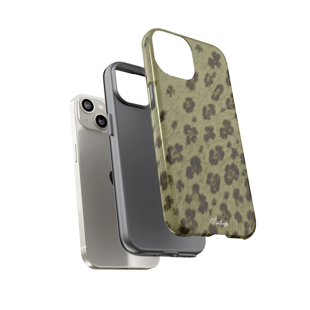Olive Leopard Print Tough Case
