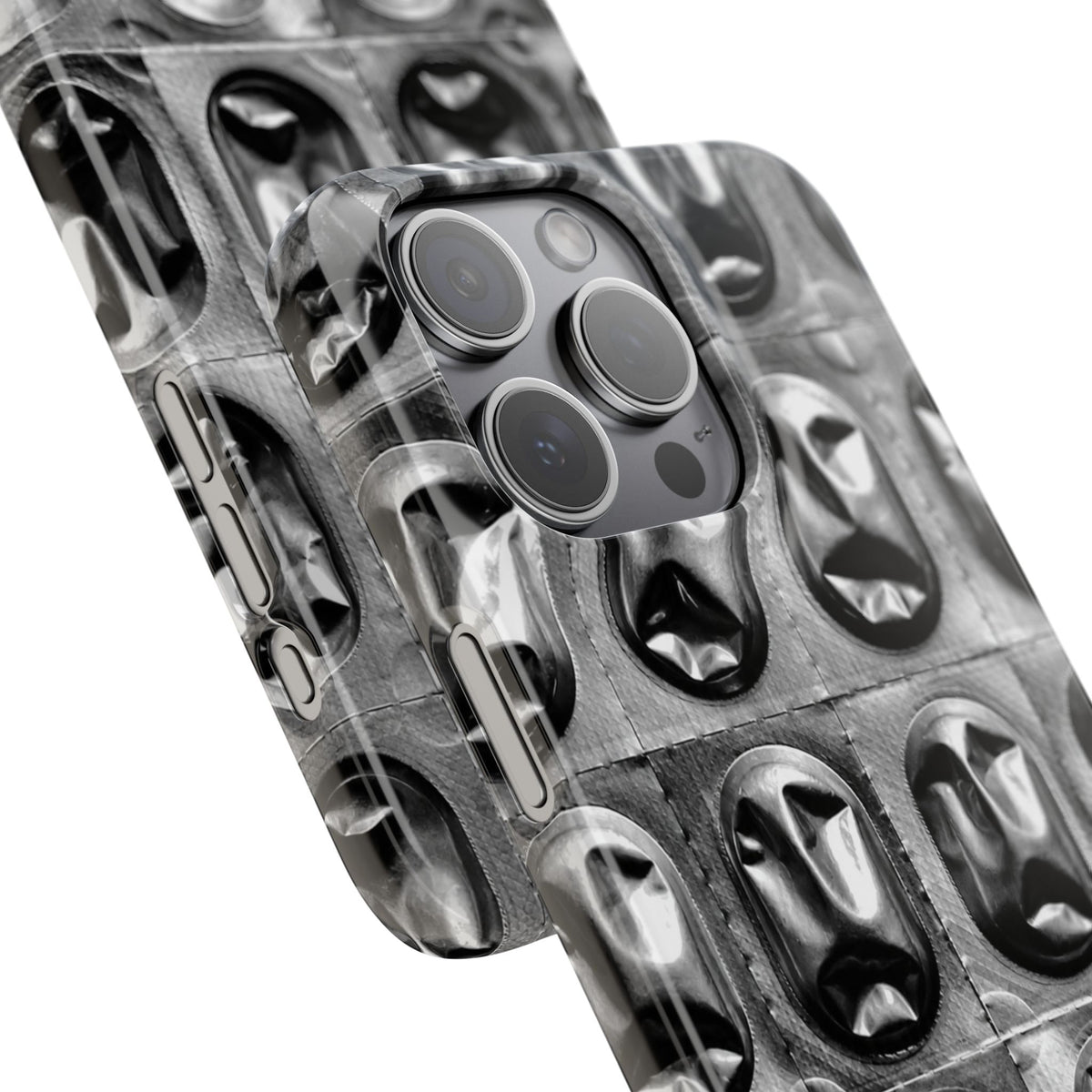 Metallic Mask Grid Snap Case