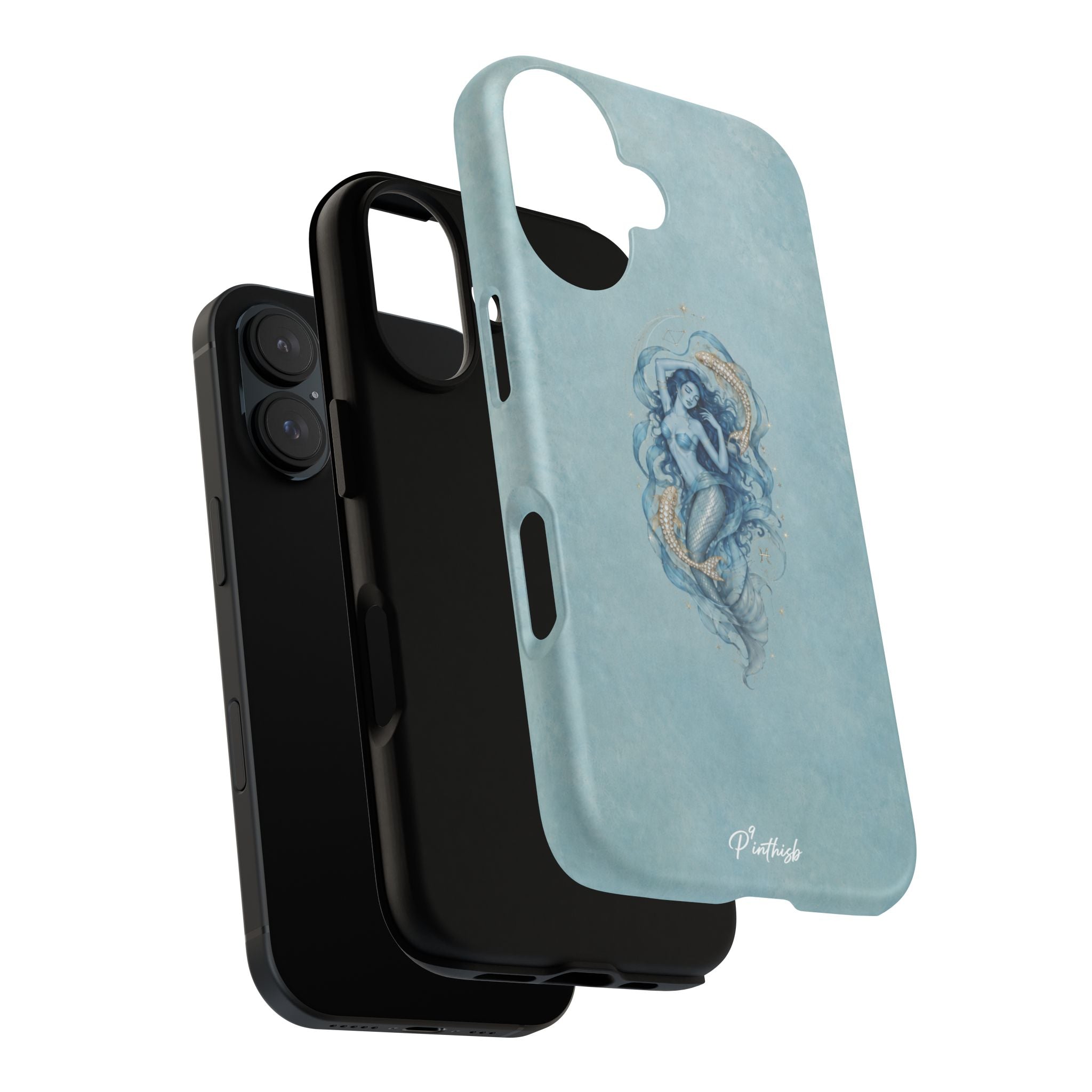 Pisces Zodiac Glitter Phone Case