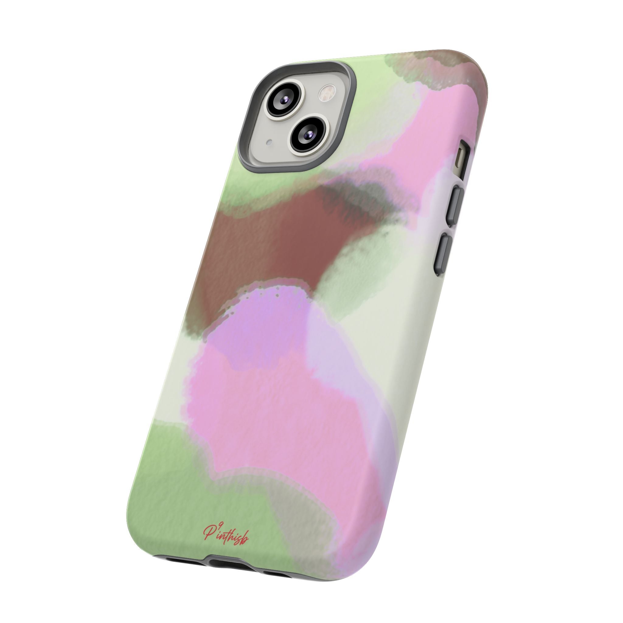 Abstract Pastel Camouflage Tough Phone Case