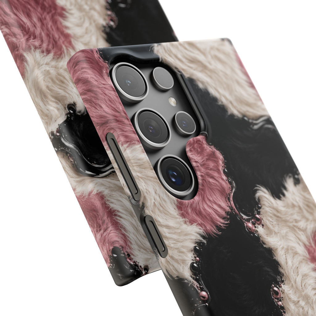 Cow Print Swirl Snap Case