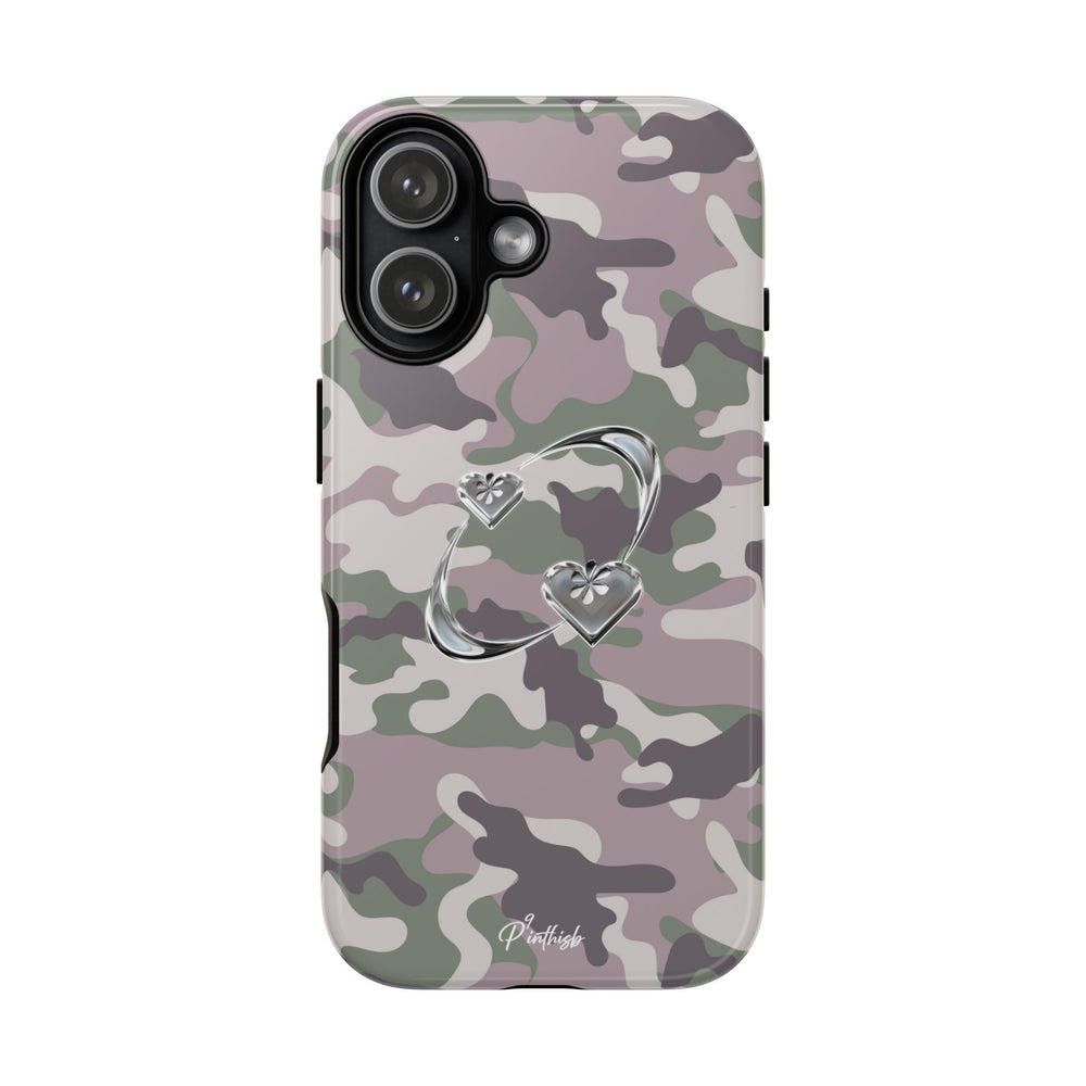Camouflage Heart Tough Phone Case