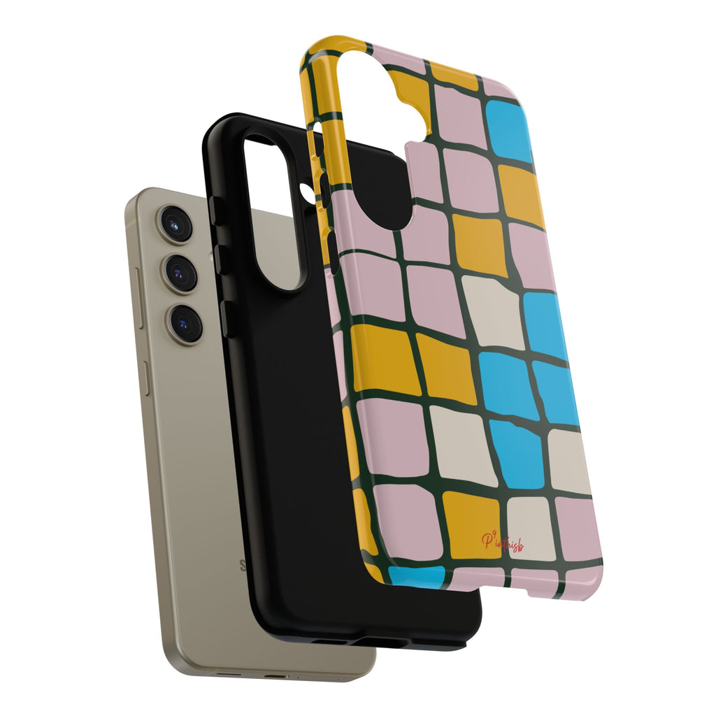 Color Grid Tough Phone Case