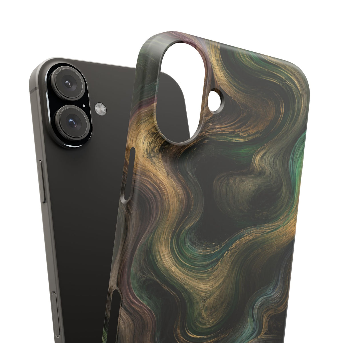 Marbled Forest Snap Phone Case
