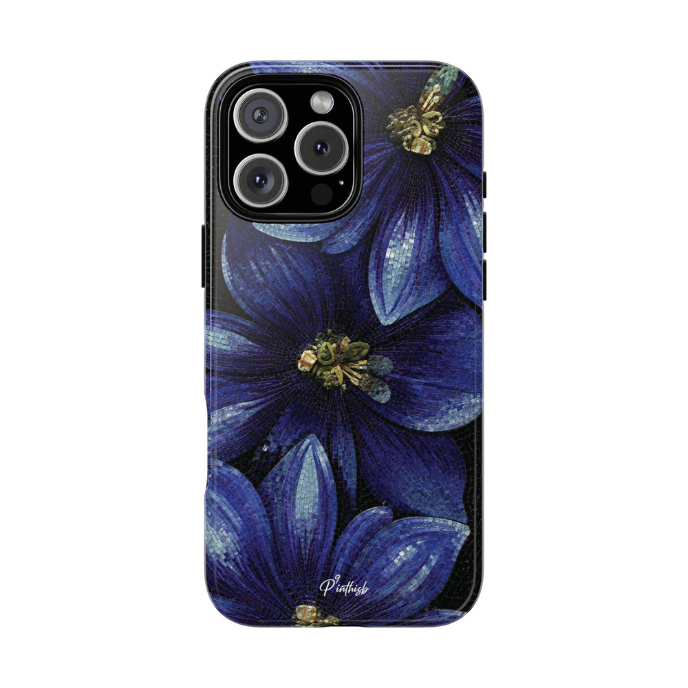Blue Floral Tough Case