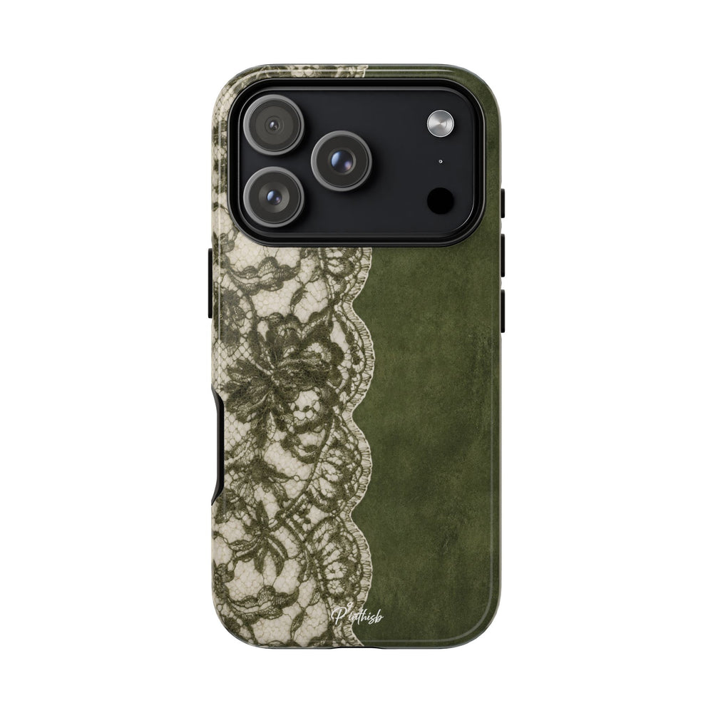 Olive Lace Tough Case