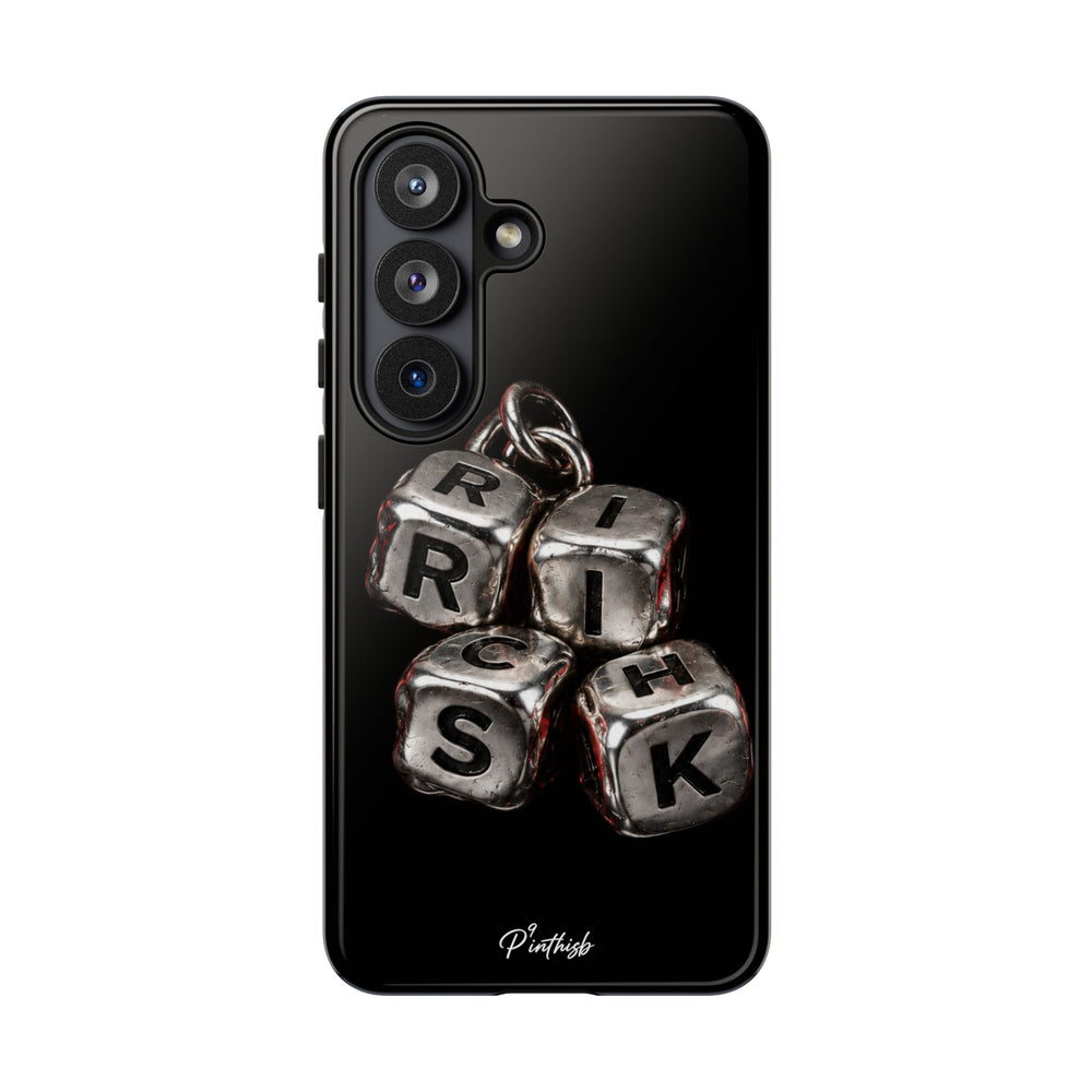Metallic Dice 'RISK' Phone Case