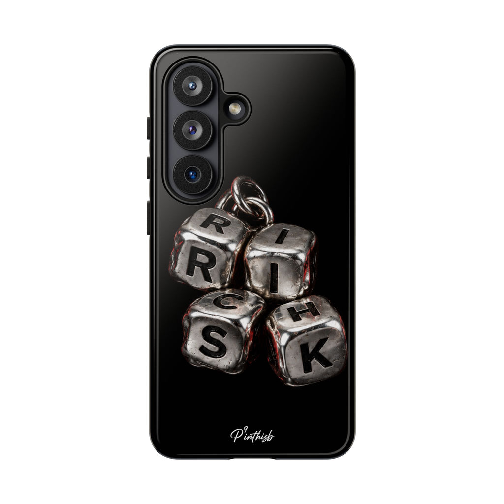 Metallic Dice 'RISK' Phone Case