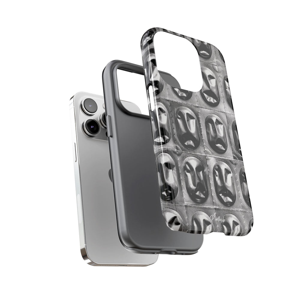 Metallic Mask Grid Tough Case