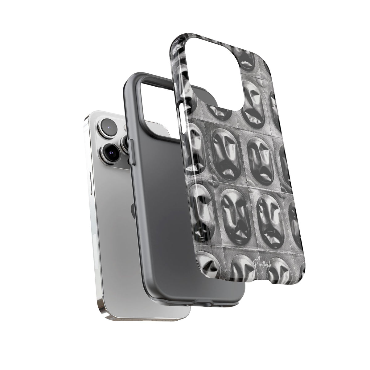 Metallic Mask Grid Tough Case