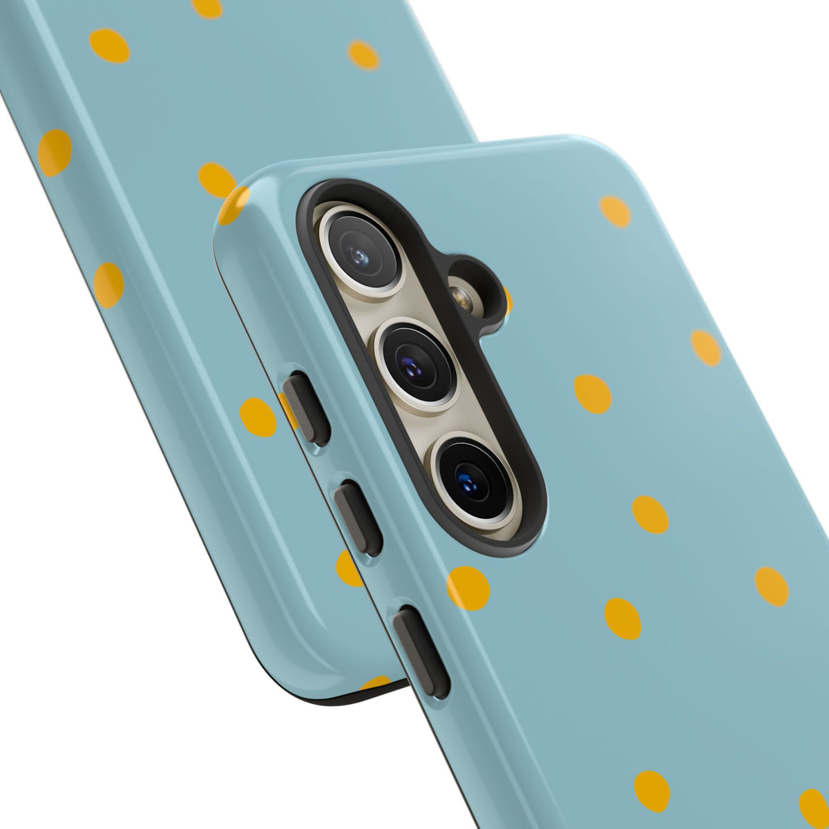 Blue & Yellow Polka Dot Tough Phone Case
