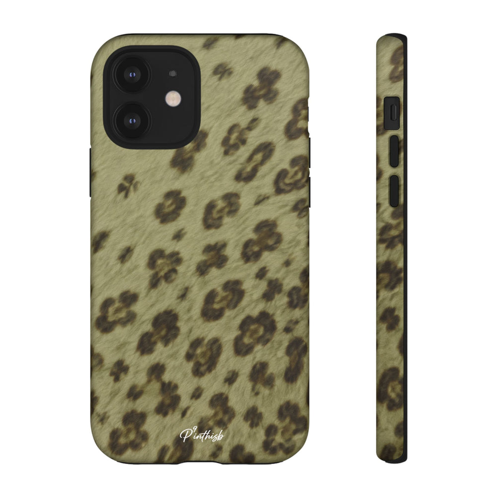 Olive Leopard Print Tough Case