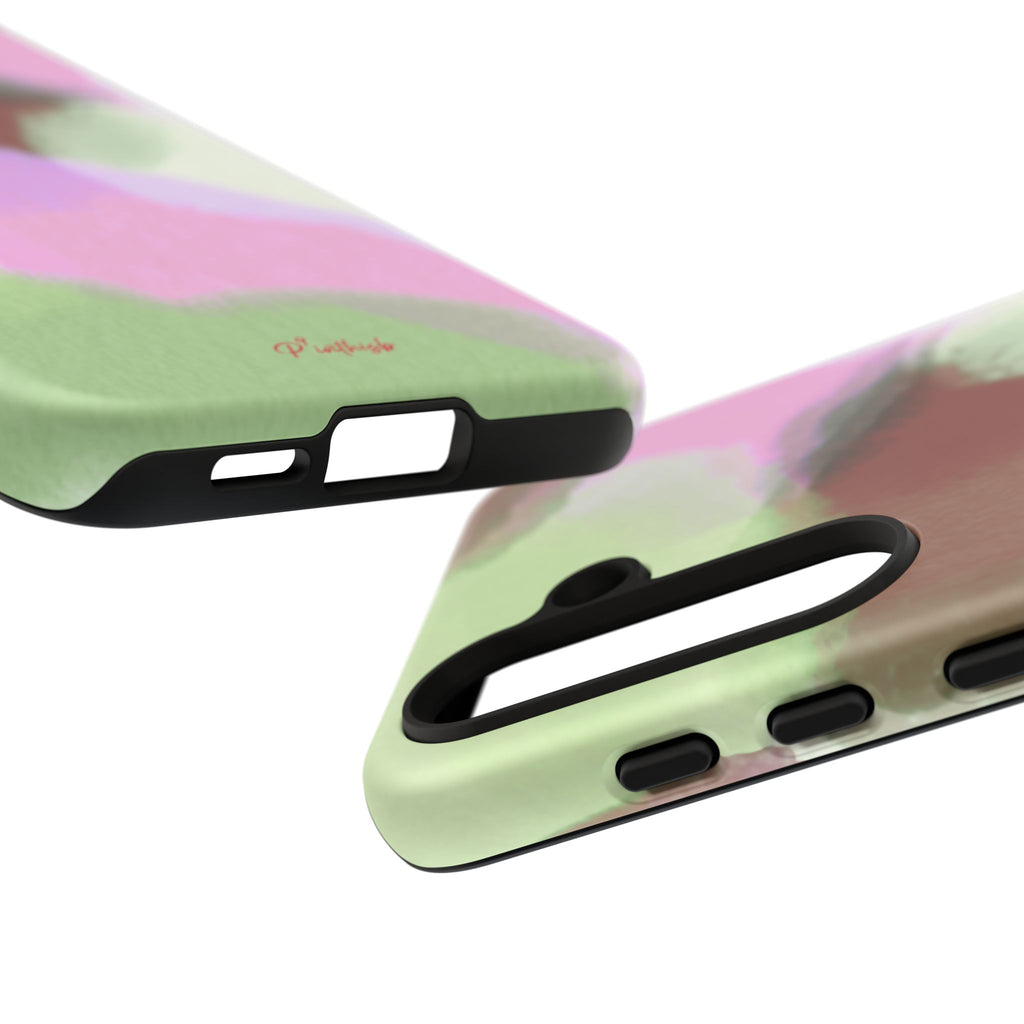Abstract Pastel Camouflage Tough Phone Case