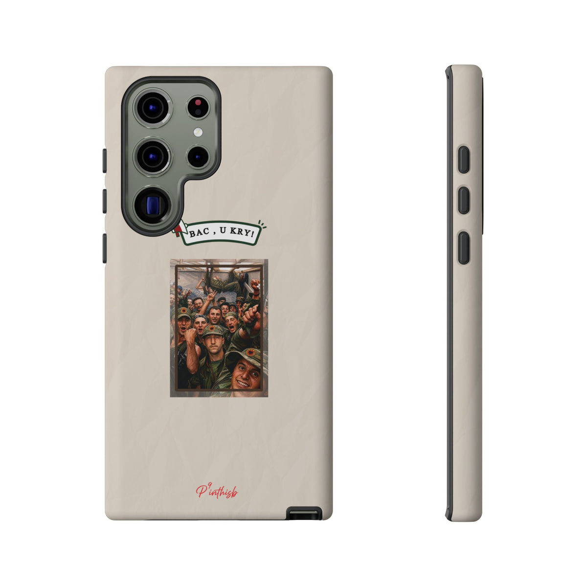 "BAC, U KRY!" Albanian Tough Phone Case