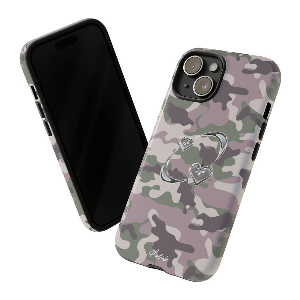 Camouflage Heart Tough Phone Case