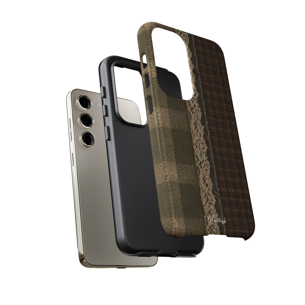 Plaid Lace Tough Phone Case