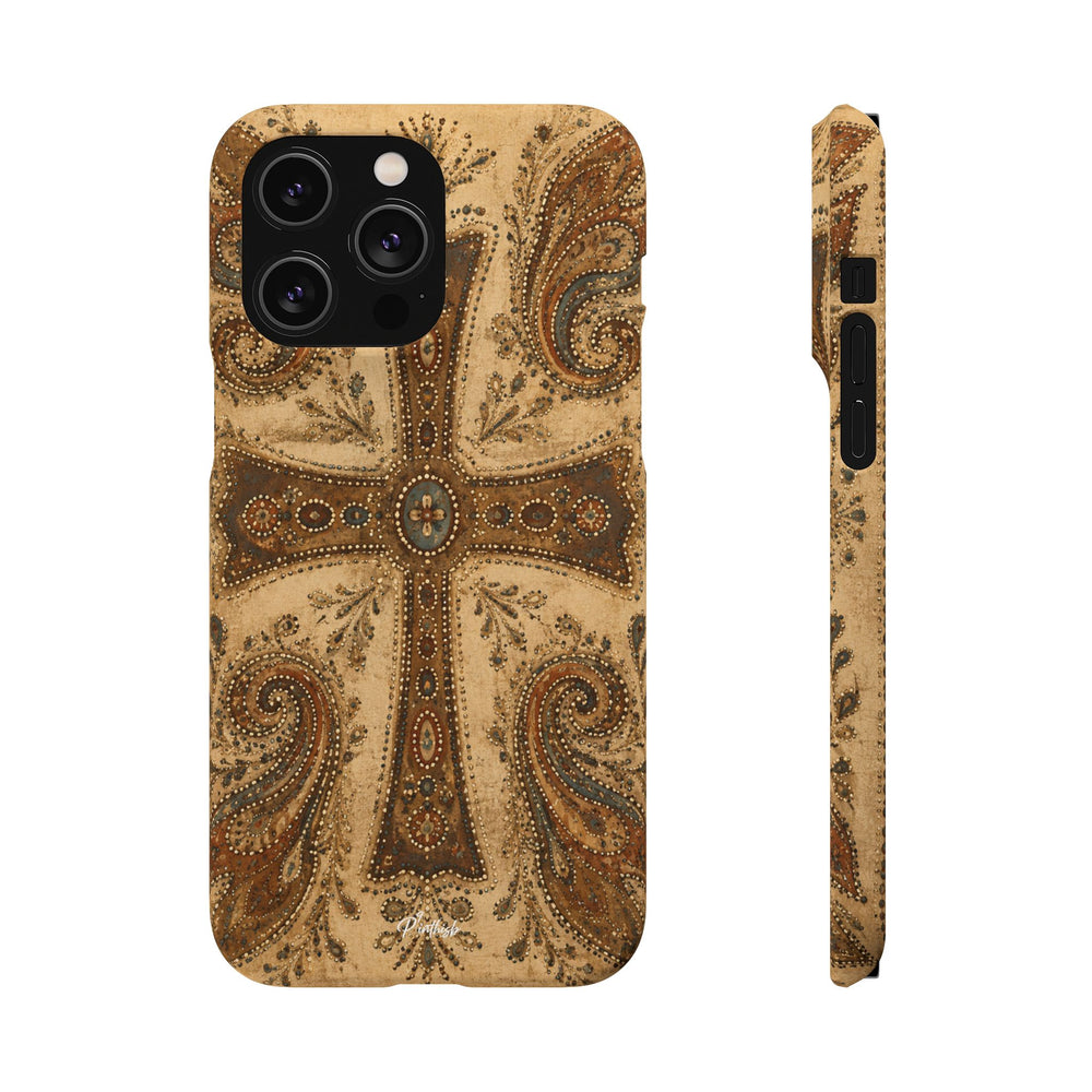Cross Paisley Snap Case