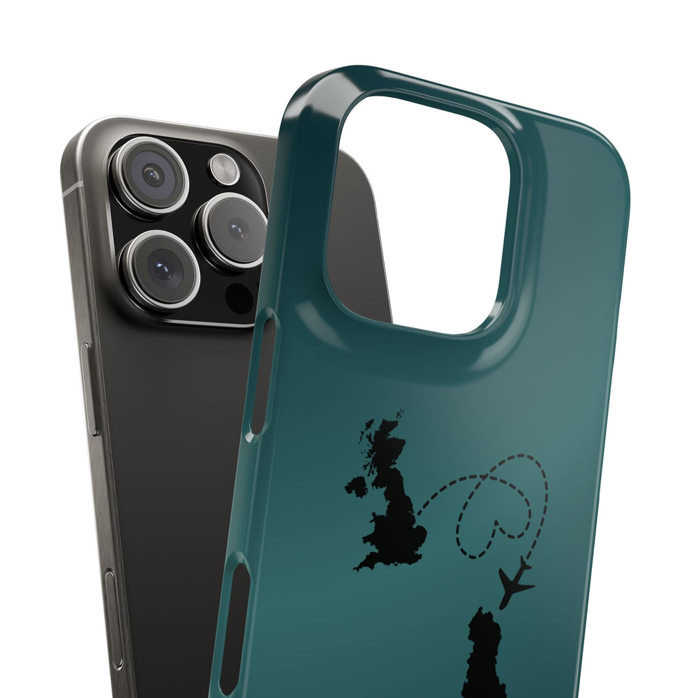 Copy of UK to Albania Pink Snap Phone Case