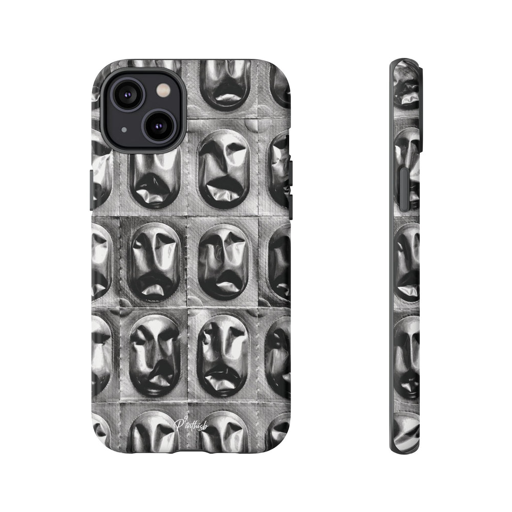 Metallic Mask Grid Tough Case