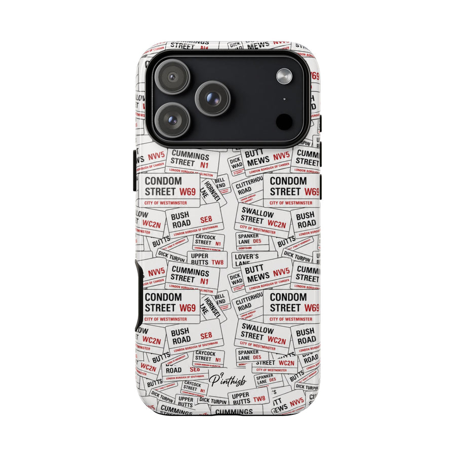 Cheeky London Street Signs Phone Case