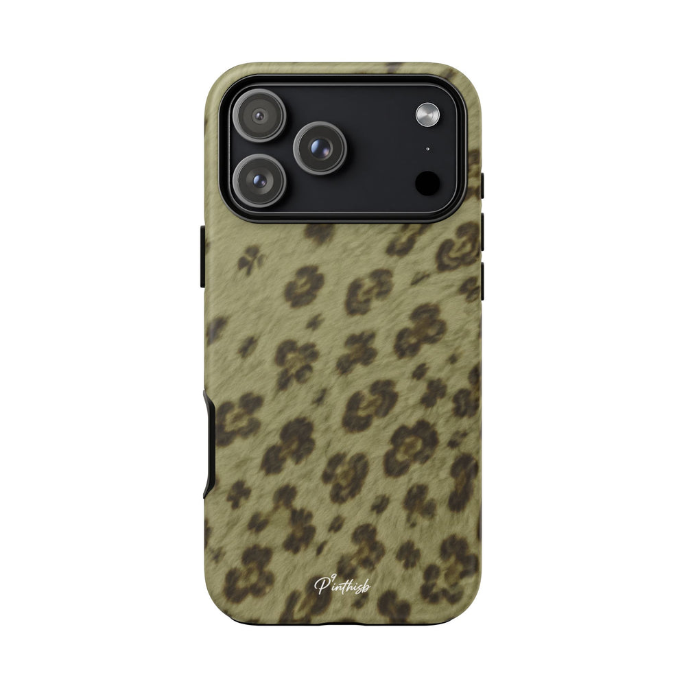 Olive Leopard Print Tough Case