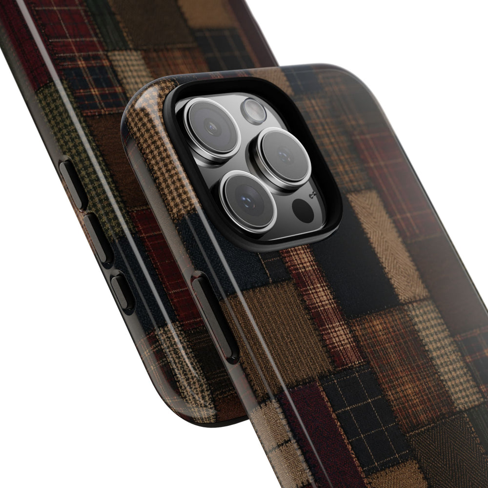 Plaid Patchwork Tough Phone Case