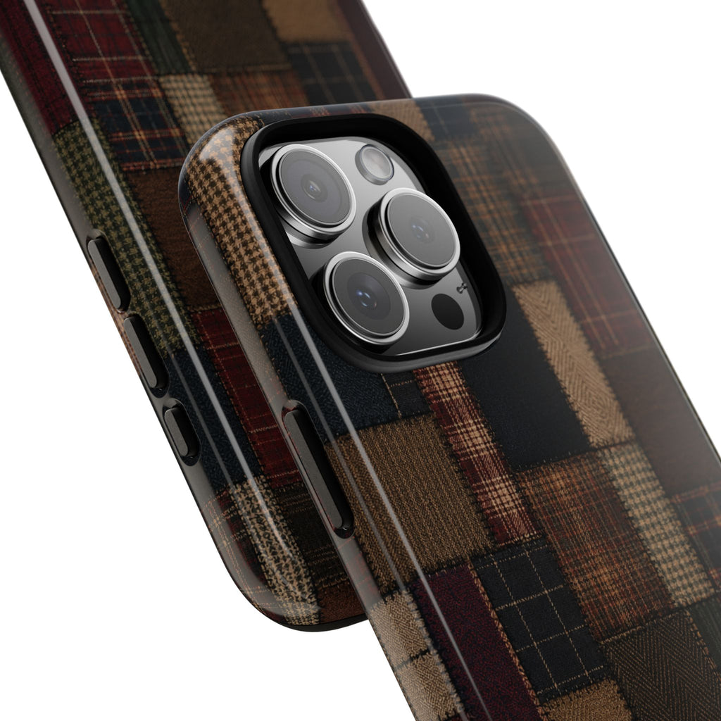 Plaid Patchwork Tough Phone Case