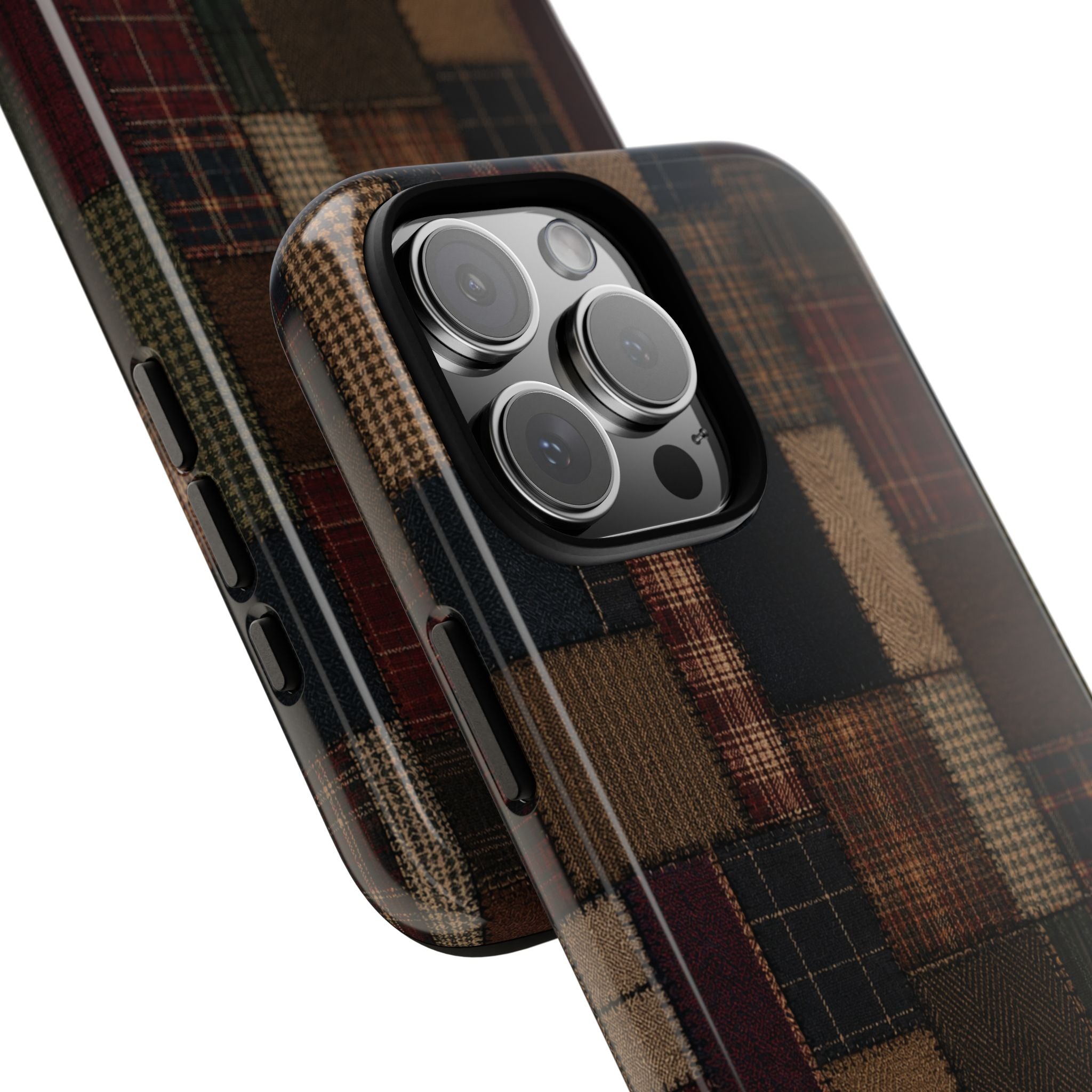 Plaid Patchwork Tough Phone Case