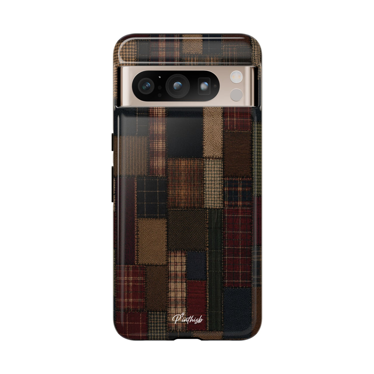 Plaid Patchwork Tough Phone Case