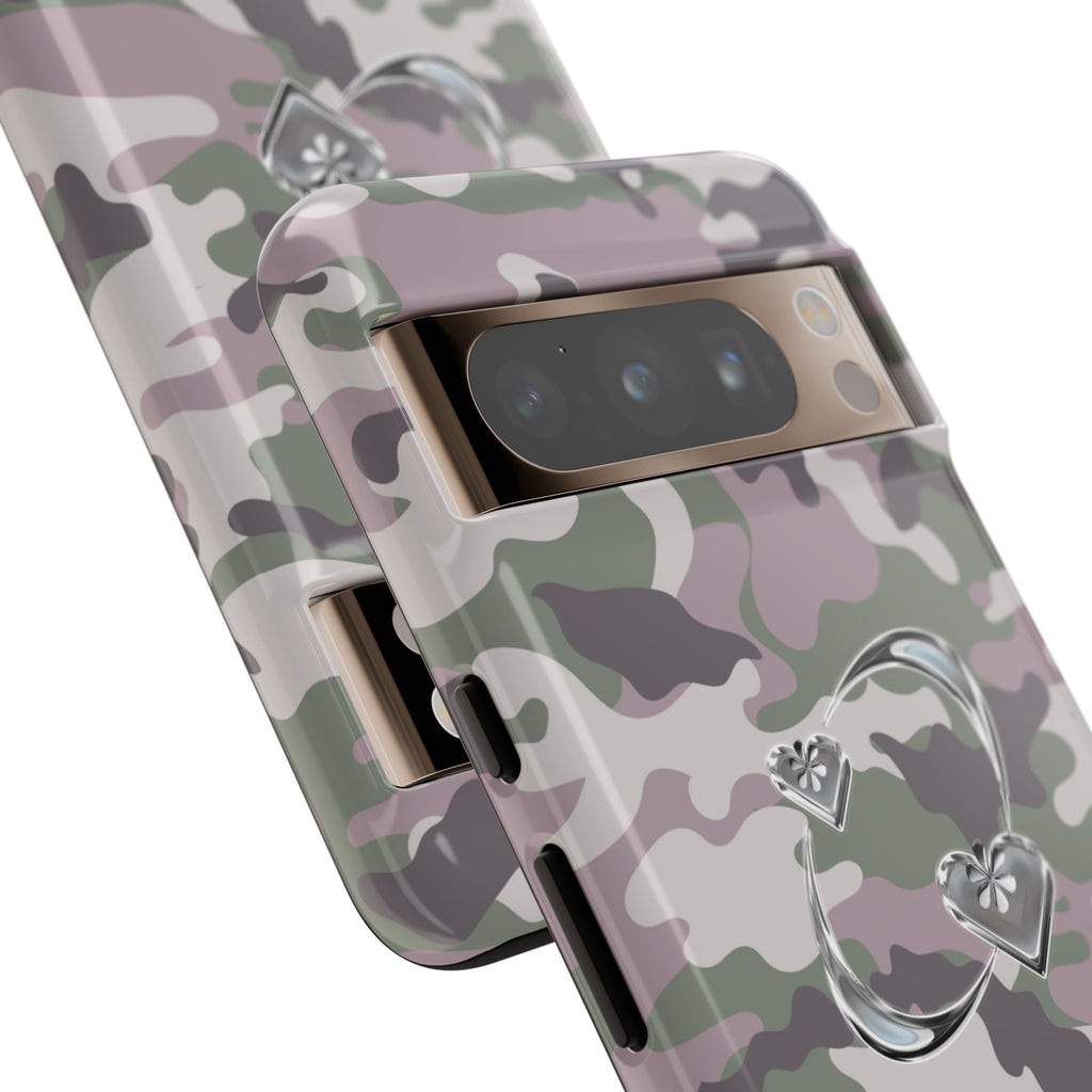 Camouflage Heart Tough Phone Case