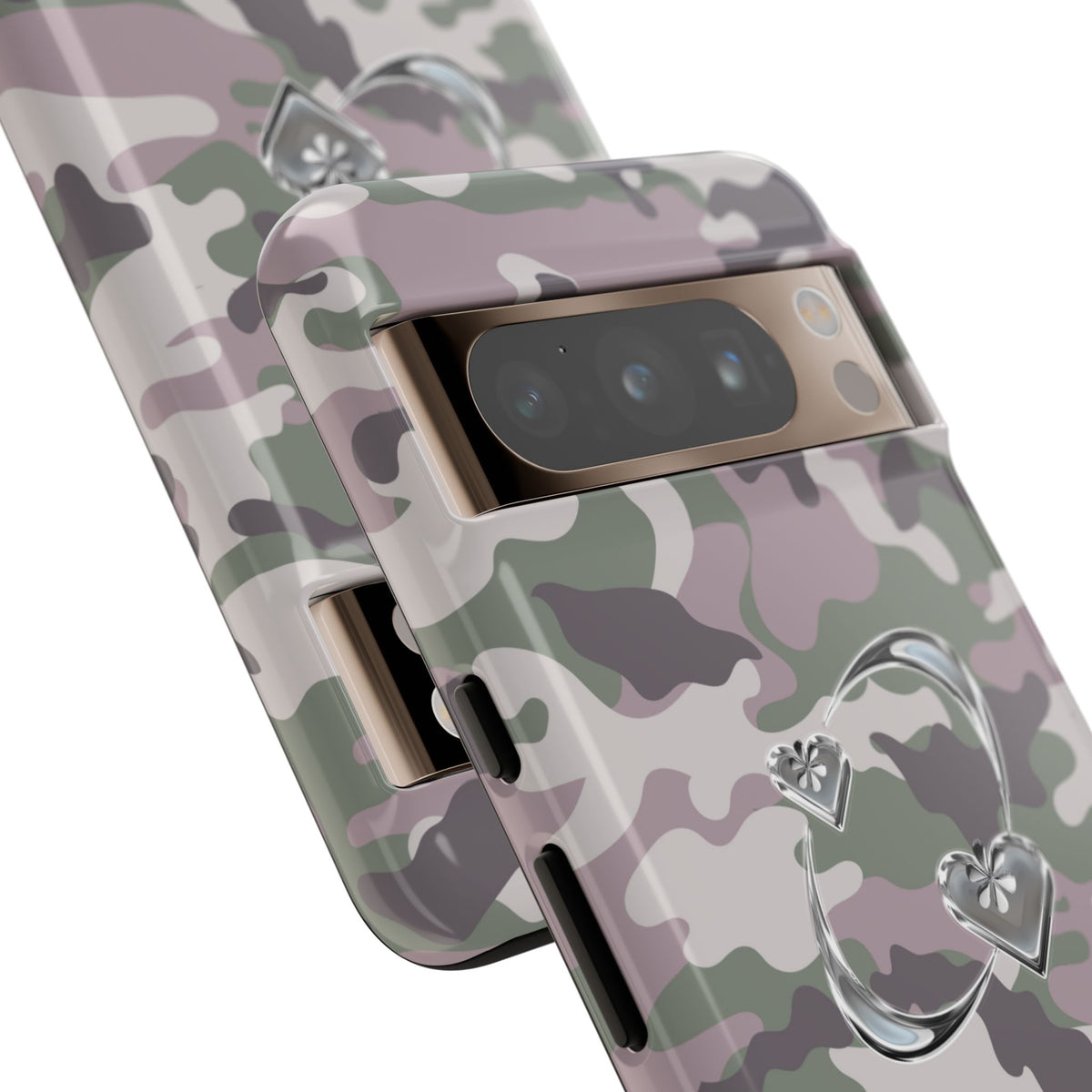 Camouflage Heart Tough Phone Case