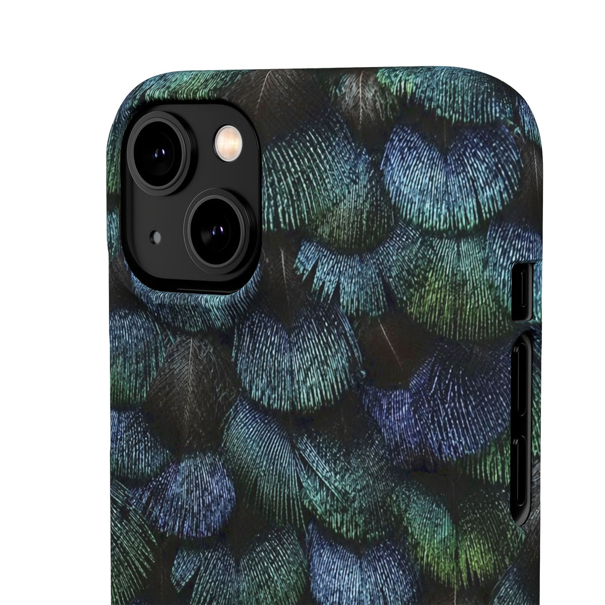 Iridescent Feather Snap Case
