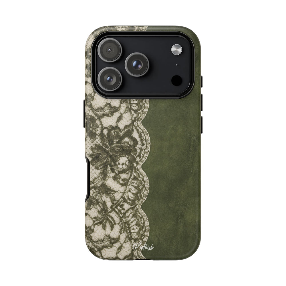Olive Lace Tough Case