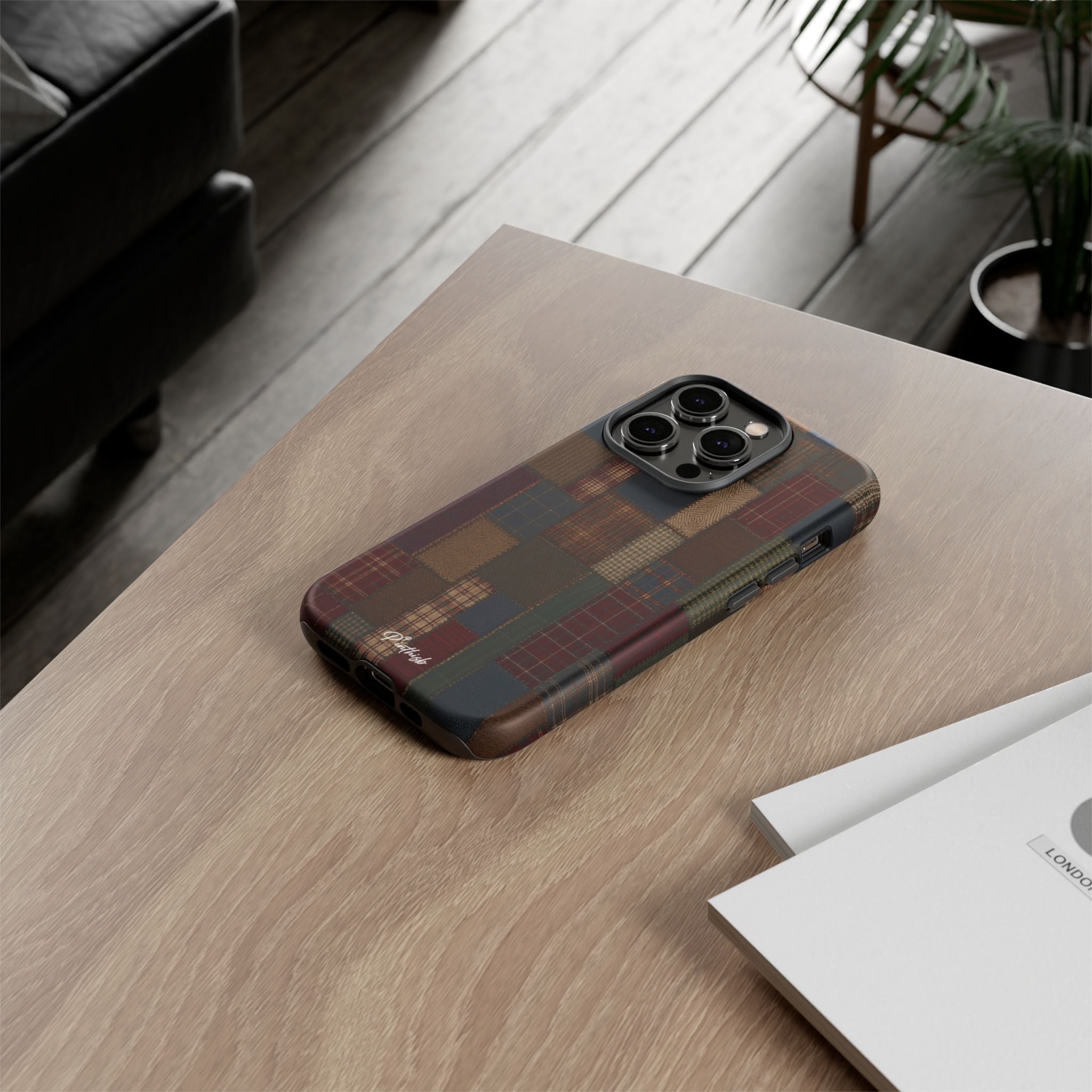Plaid Patchwork Tough Phone Case