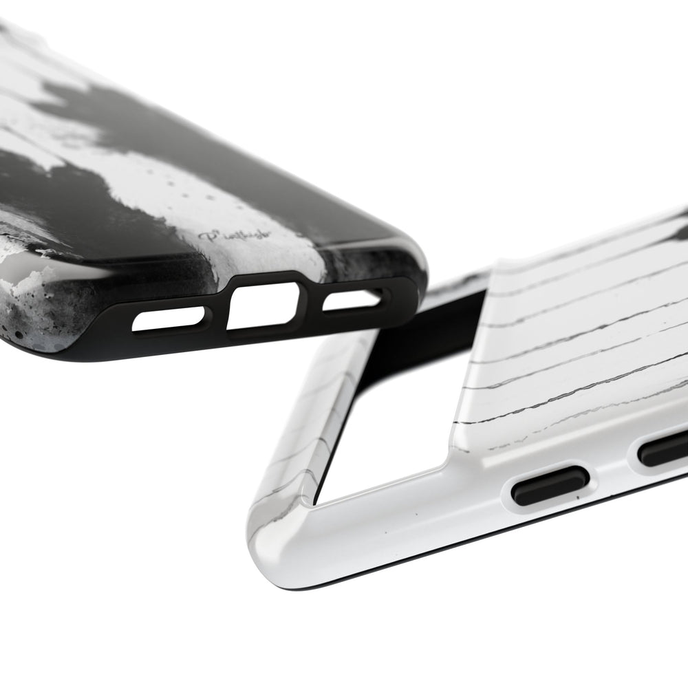 Black Ink Paw Print Tough Case