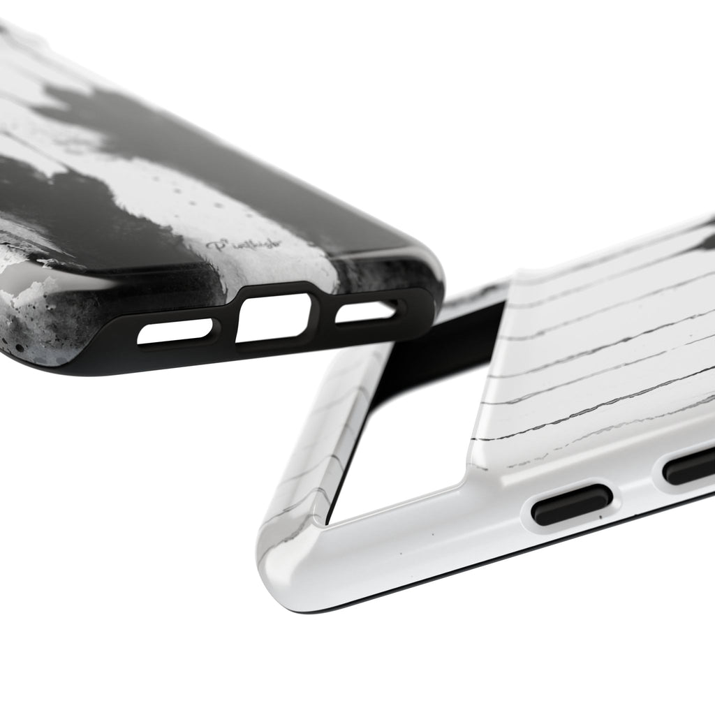 Black Ink Paw Print Tough Case