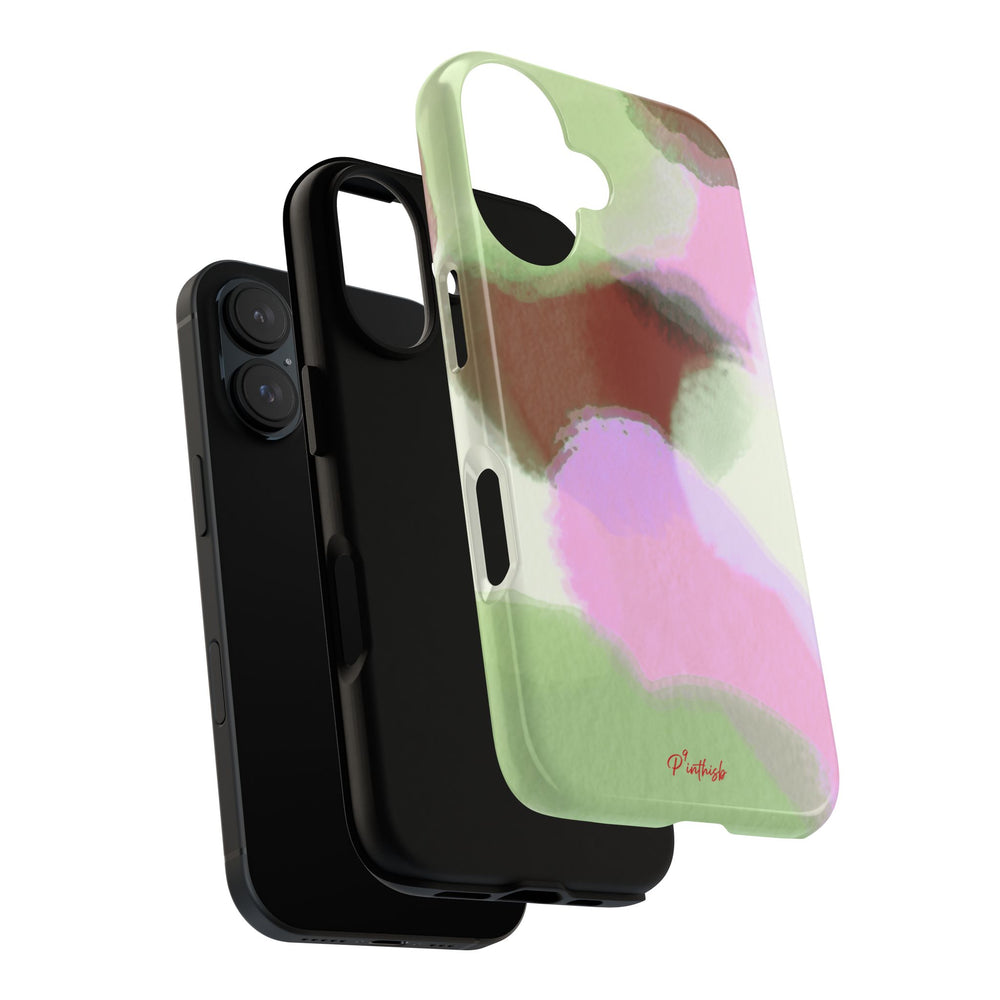 Abstract Pastel Camouflage Tough Phone Case