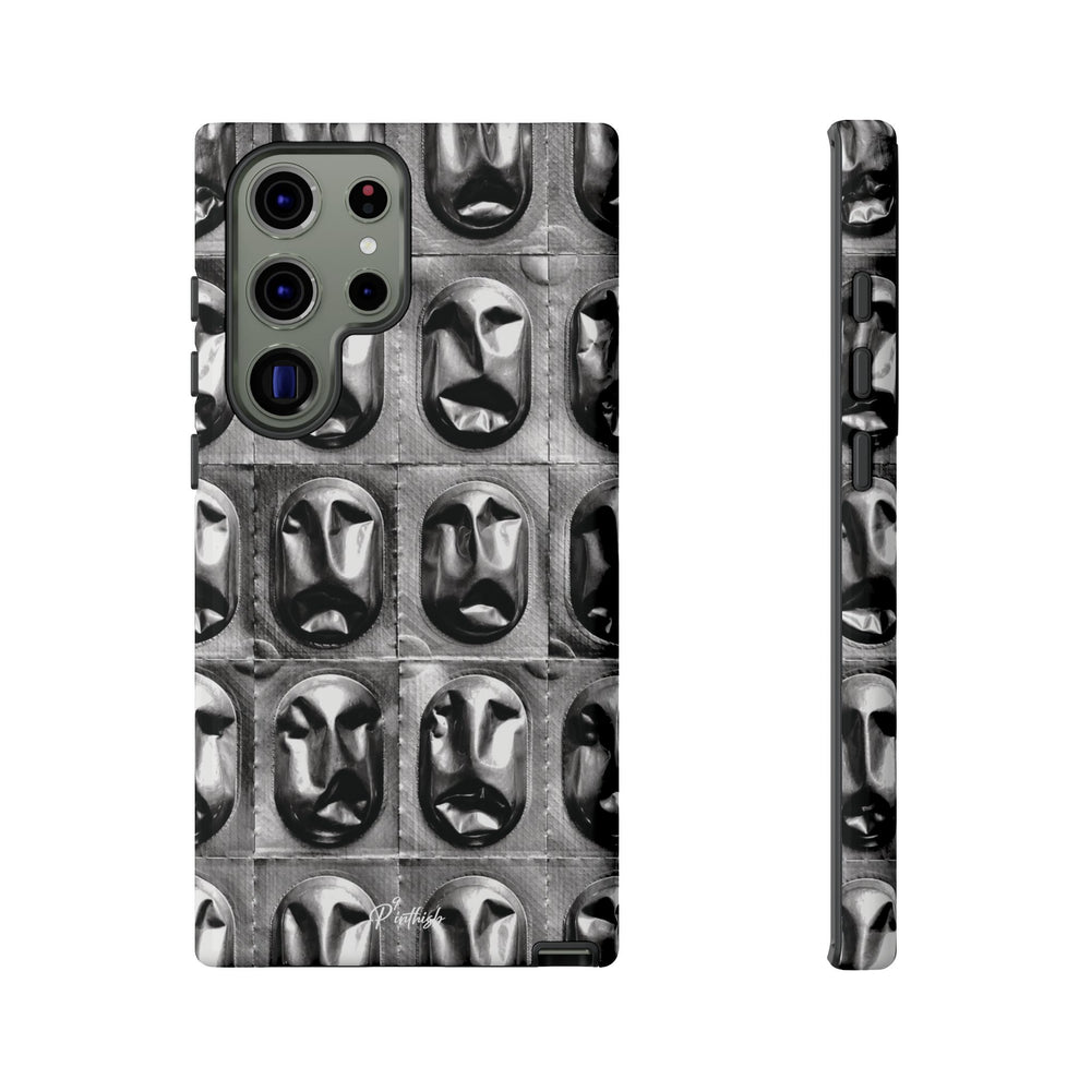 Metallic Mask Grid Tough Case