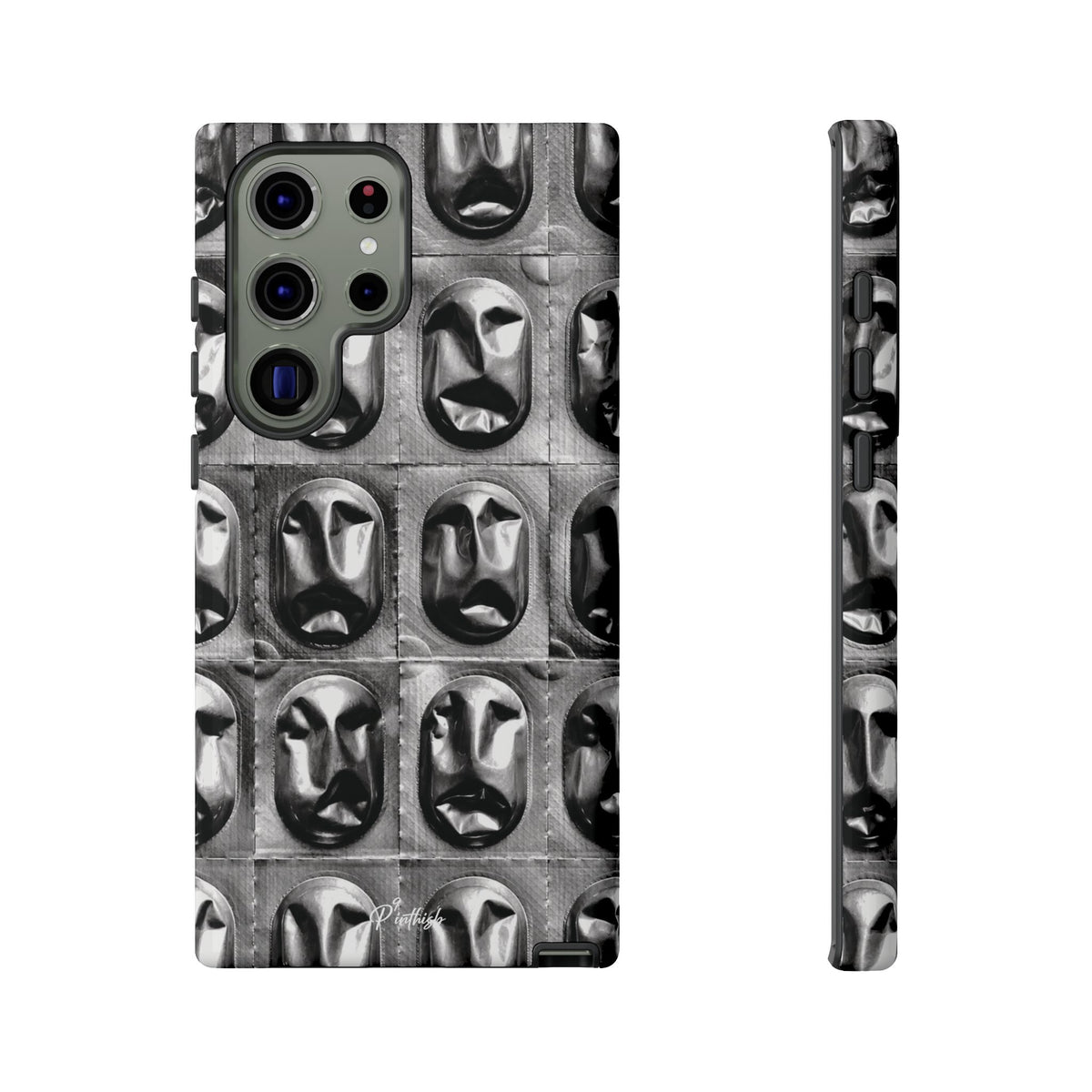 Metallic Mask Grid Tough Case